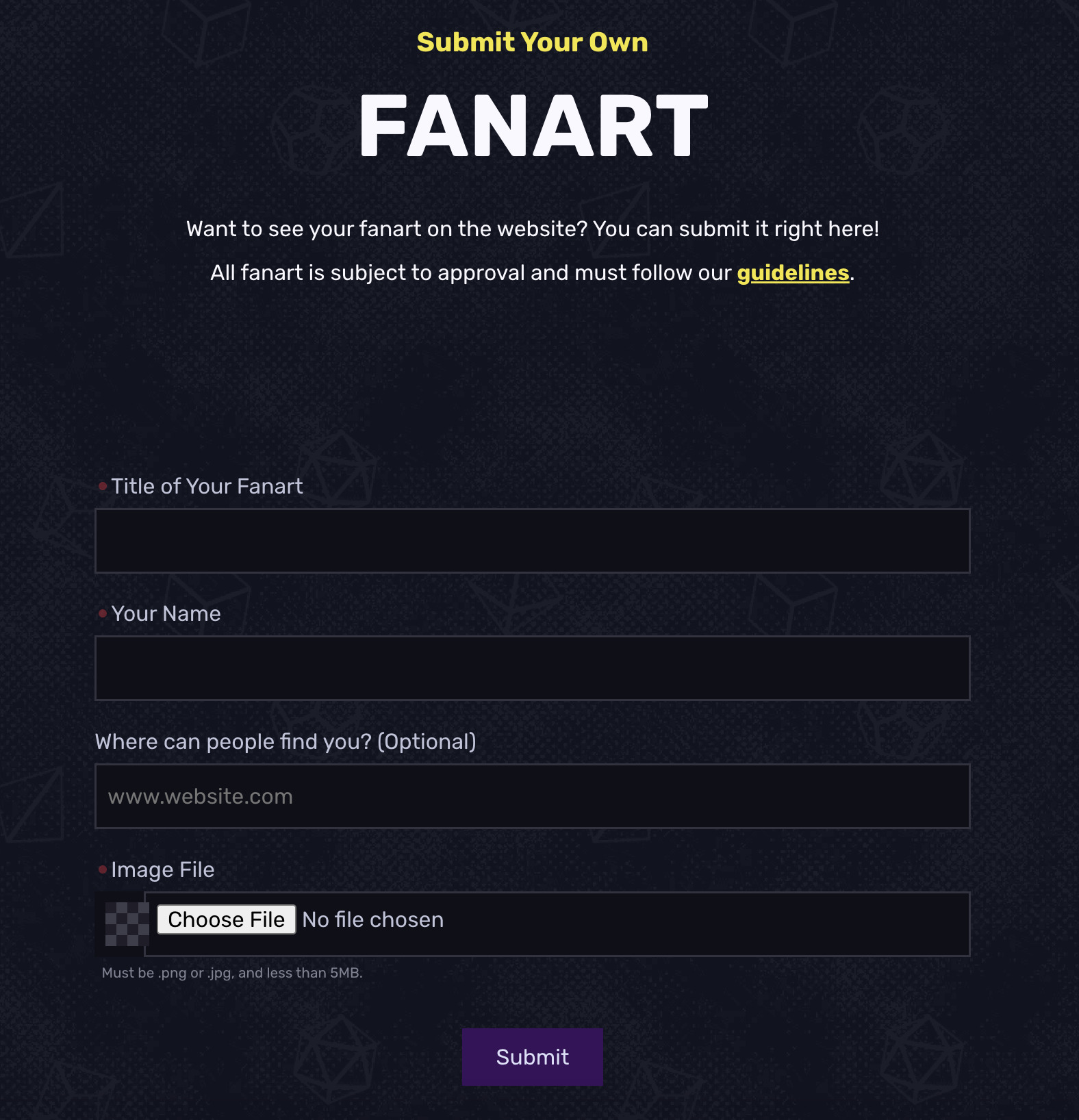 Custom form