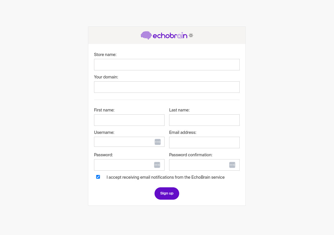 EchoBrain register