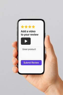 Email review form with video support