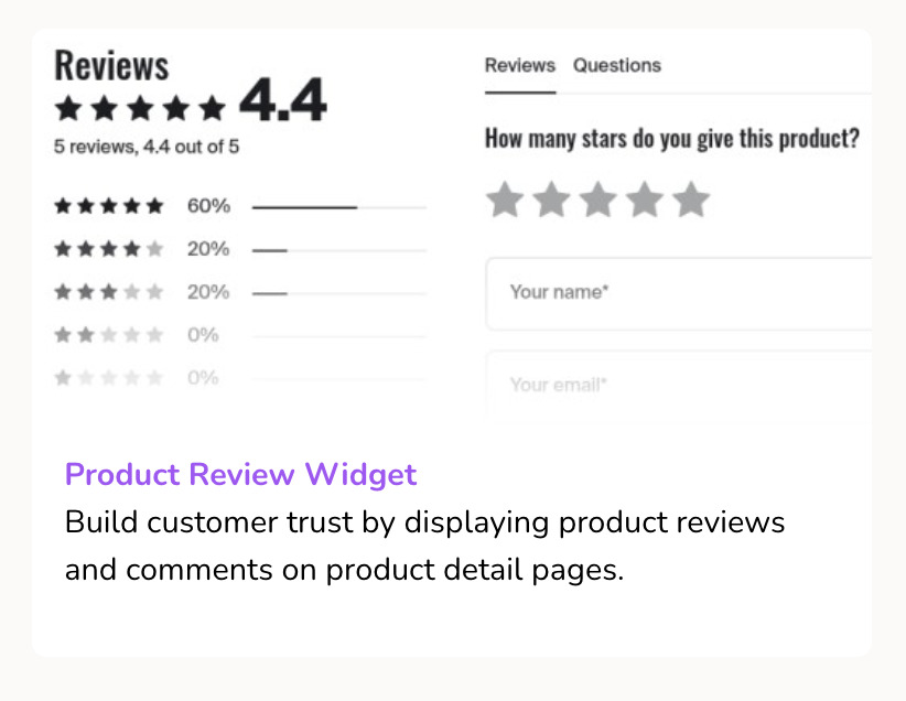 EchoBrain product review widget on the dashboard